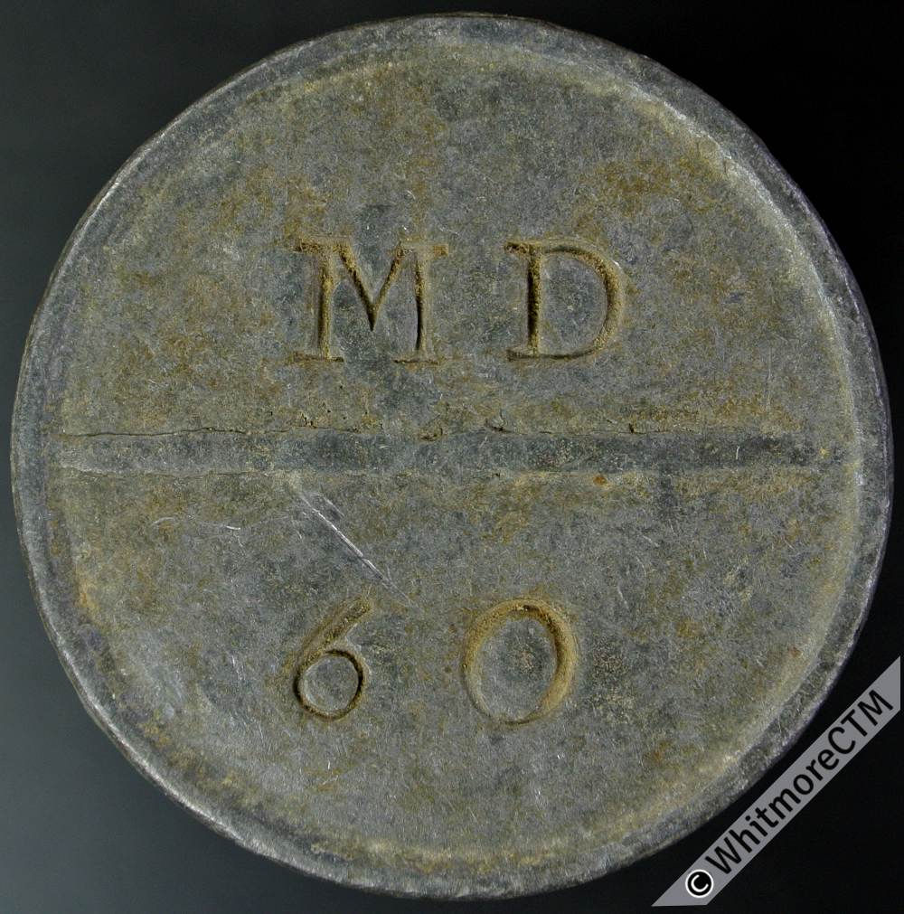 Hop Token Ewhurst 33mm H161 M(ary) D(aws) (Soggs Farm) 60 Uniface