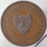 19th Century Halfpenny Worcester 1270 1811 Arms of city / Value in wreath.