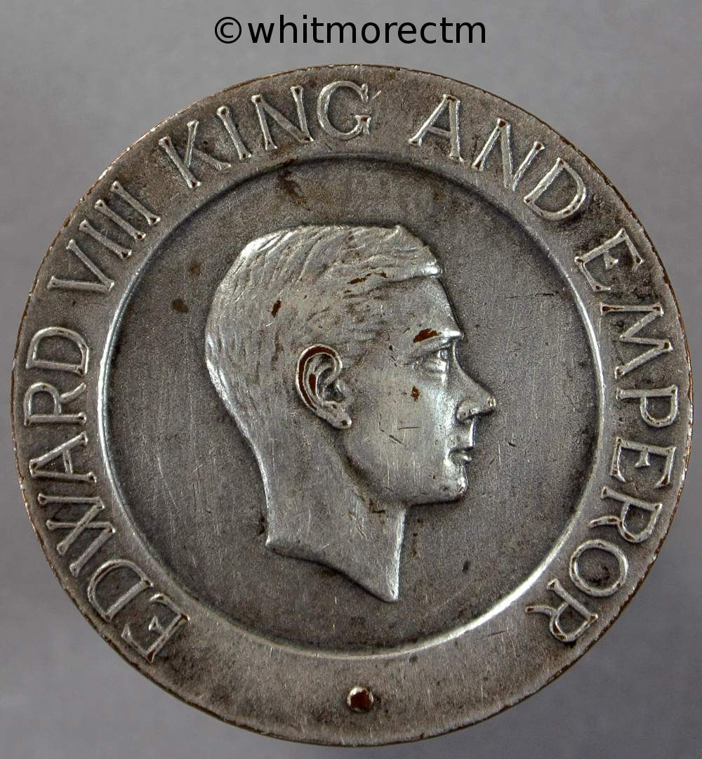 1936 Abdication of Edward VIII Medal 32mm B4274 Silvered bronze