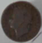1827 British Third Farthing - George IV obv