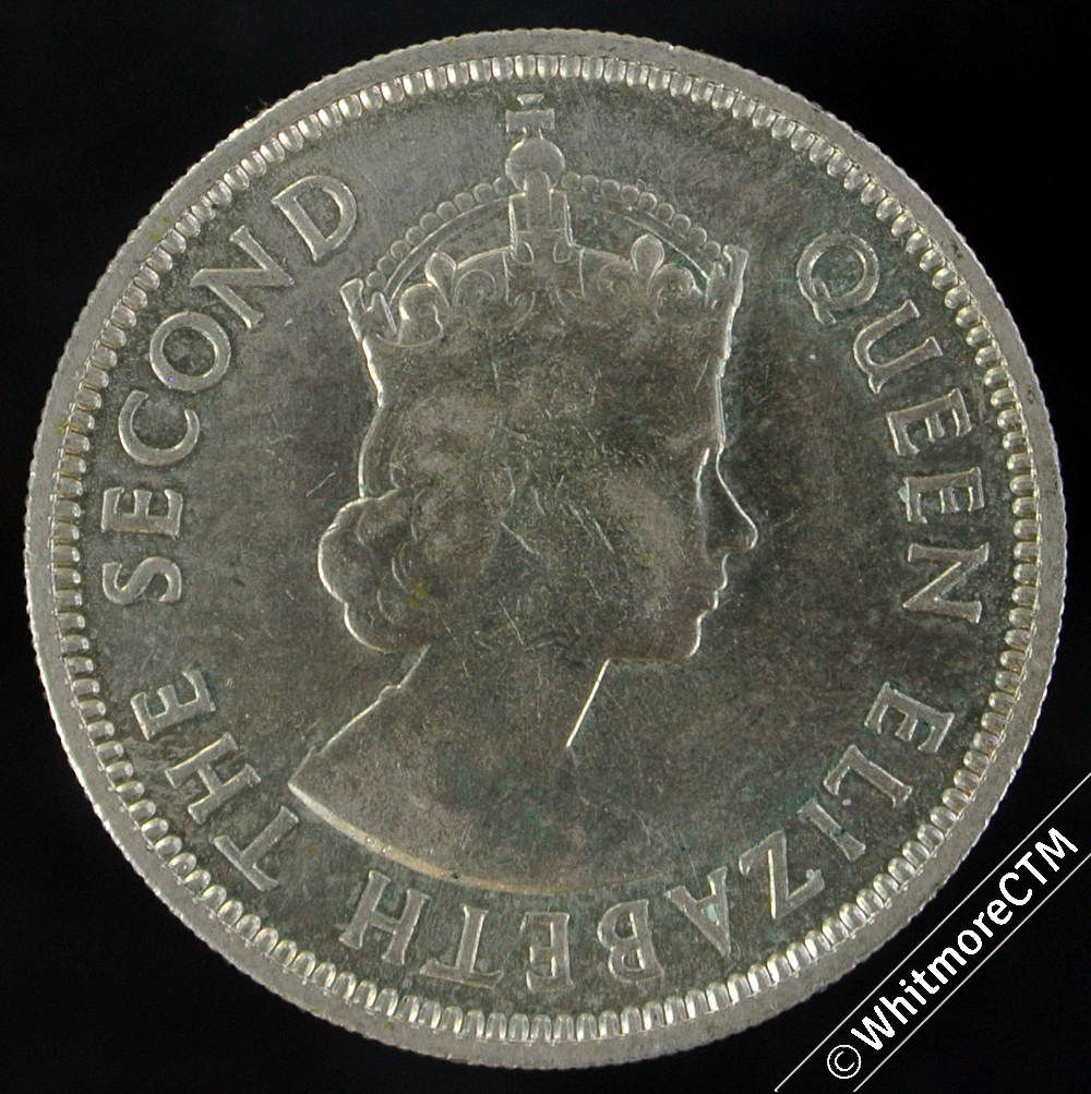 1954 Seychelles ½ Rupee - Y12