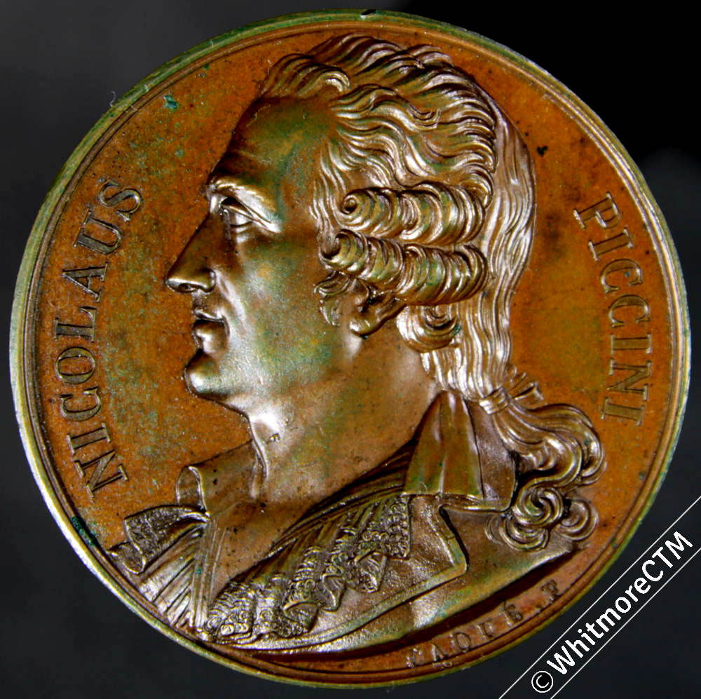 1823 Italian Composer Nicolaus Piccini (Niccolò Piccinni) 41mm by Caoue F