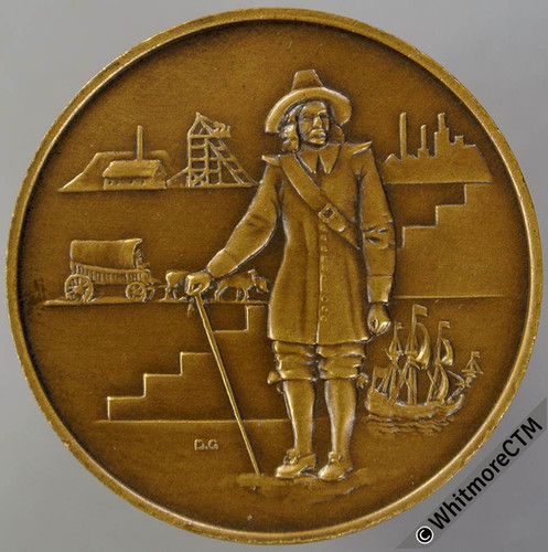 South Africa 1952 Van Riebeeck Tercentenary Medal 32mm By D. G. Bronze ...