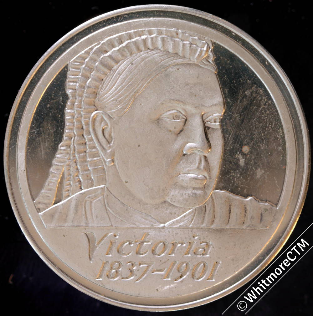 Kings And Queens Medal 38mm Victoria 1837-1901 Silvered bronze