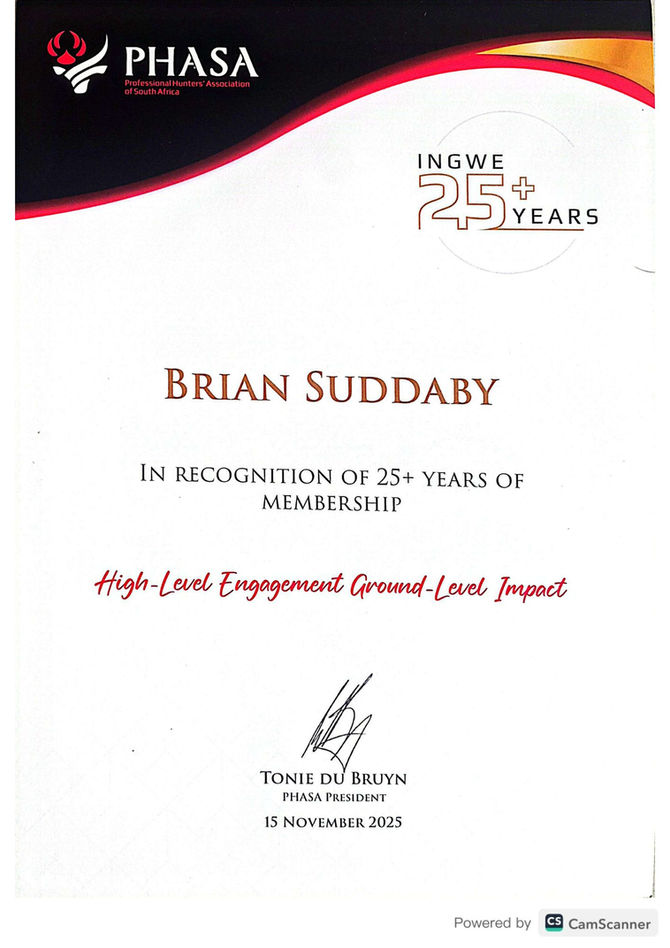 25 Years - PHASA Member