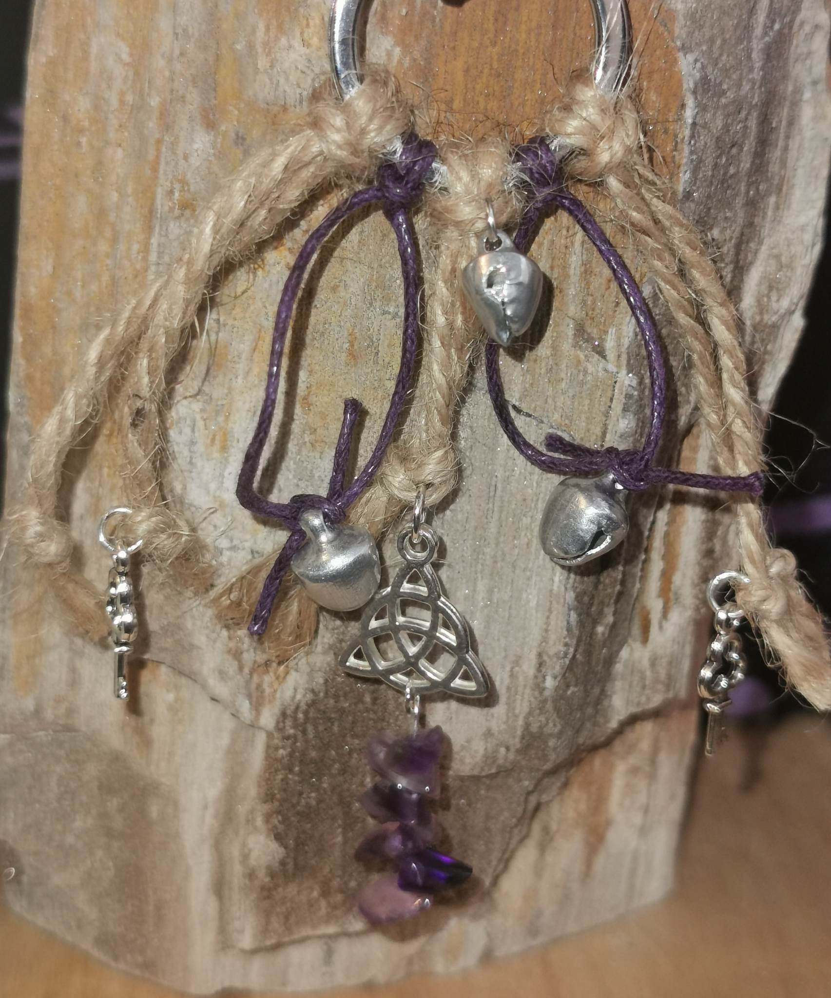 Witch Bells Keyring (f): Handcrafted