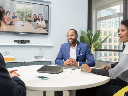 Small Logitech Room Solutions for Microsoft Teams, Google Meet and Zoom