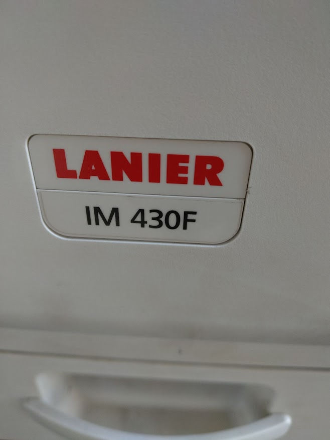 Thumbnail: Ricoh(Lanier) IM 430F Black and White Multifunction Printer