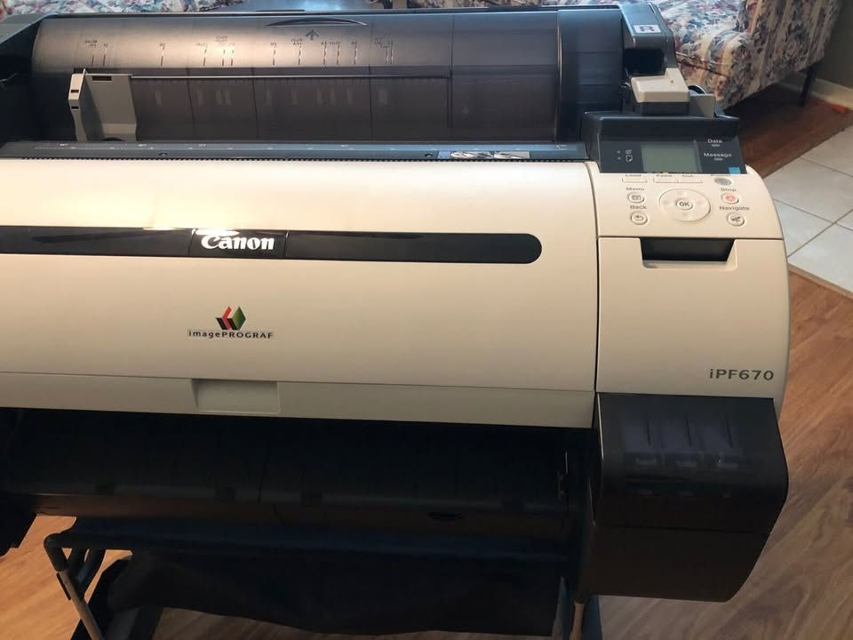 Thumbnail: CANON - imagePROGRAF iPF670 24-inch Color Inkjet Wide Format Printer