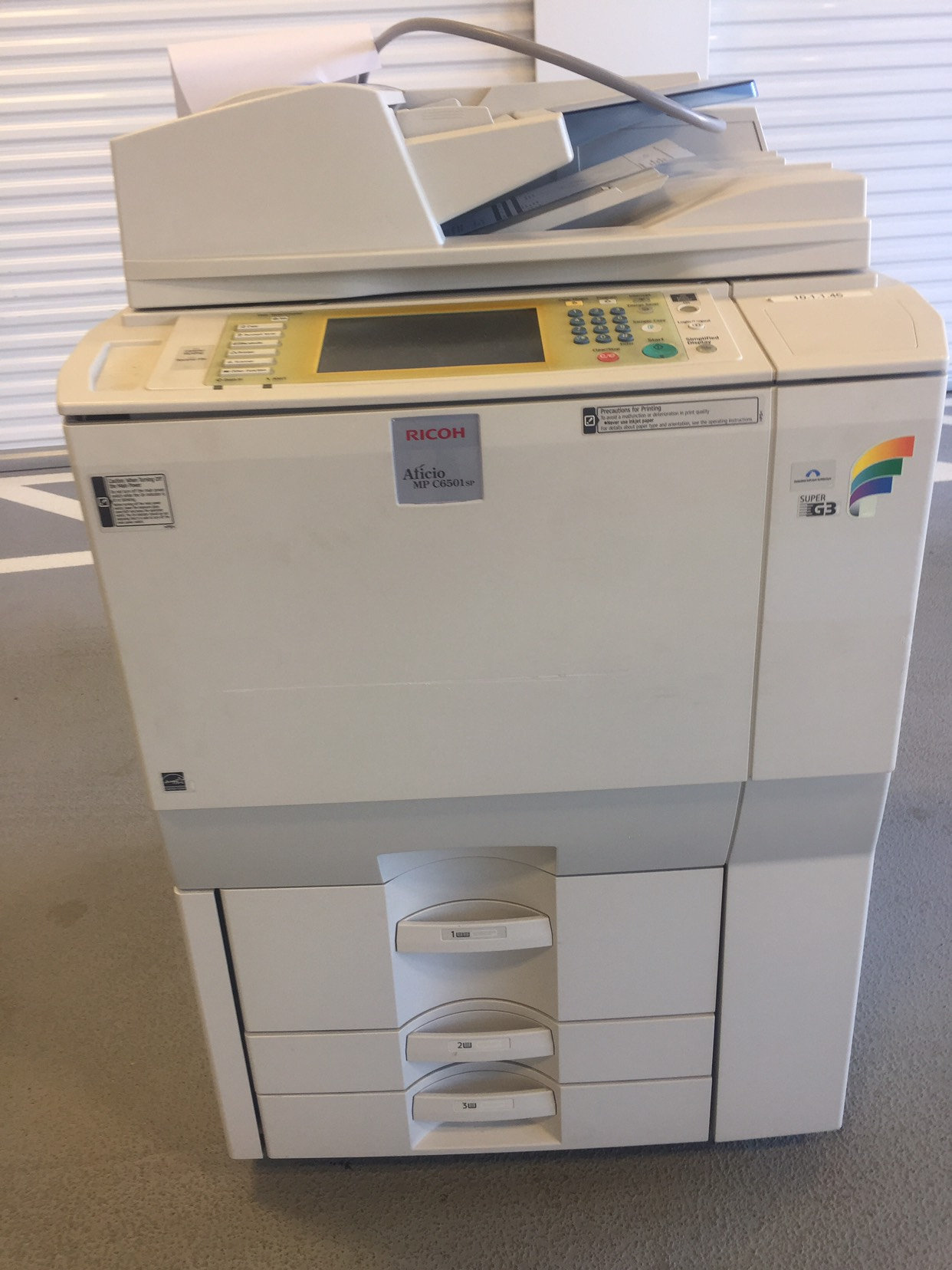 ricoh aficio mp c6501