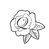 Q's roses llc logo