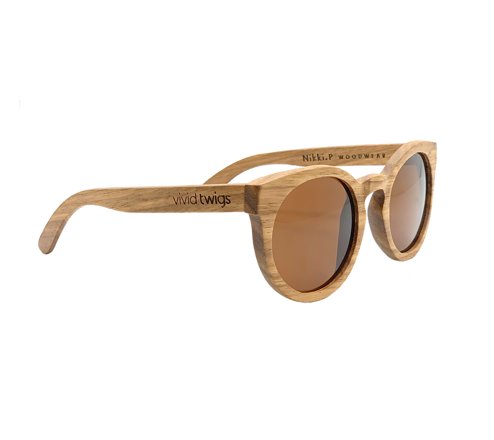 Thumbnail: Zebra Wood Round Shades With Tea Lenses