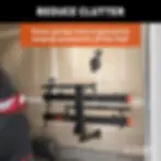 Thumbnail: Wall mount for hitch bike rack, with bike rack