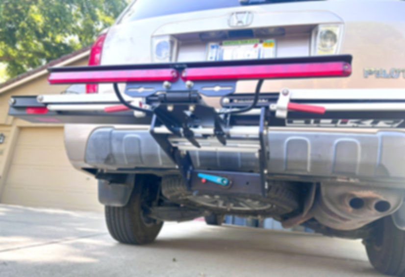 QuikR Mach2 Bike Rack - Medium Size Pivoting Double Light