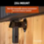 Thumbnail: Wall mount for hitch bike rack mounted on the wall