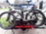 Thumbnail: Kody Technologies medium size double light set on a Cravot Cyberrack bike rack.