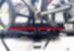 Thumbnail: Kody Technologies medium size double light set on a Cravot Cyberrack bike rack.