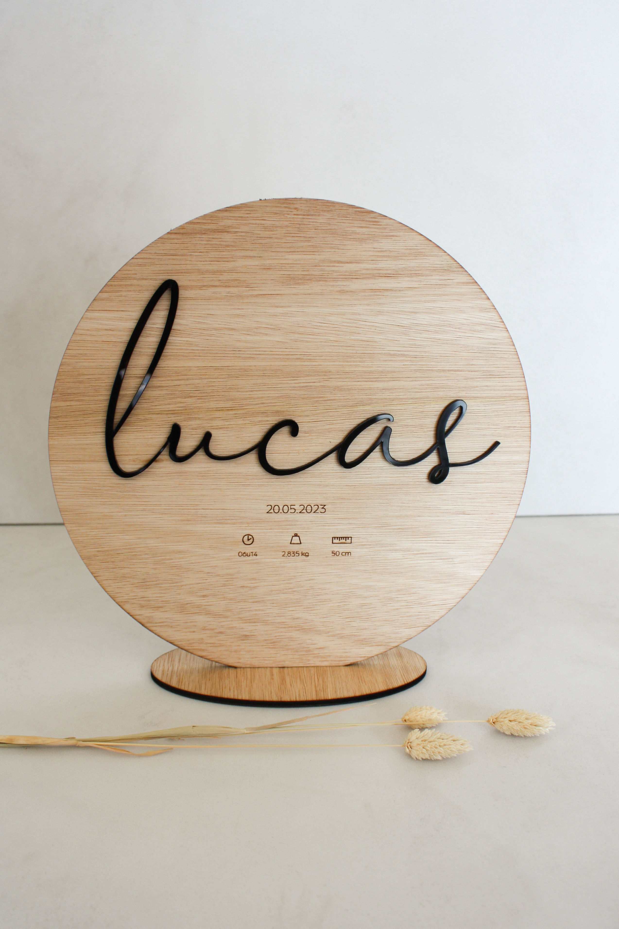Naambord"Lucas"