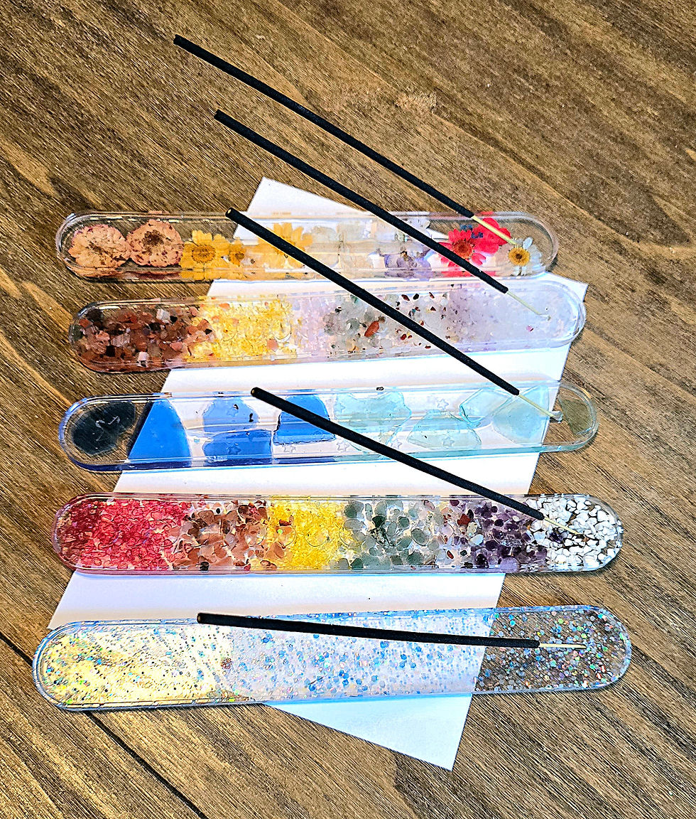 Thumbnail: Resin incense holders,  various styles,  message for style 