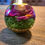 Thumbnail: Resin tea light holder with real peonies,  moss and sand (sm) 