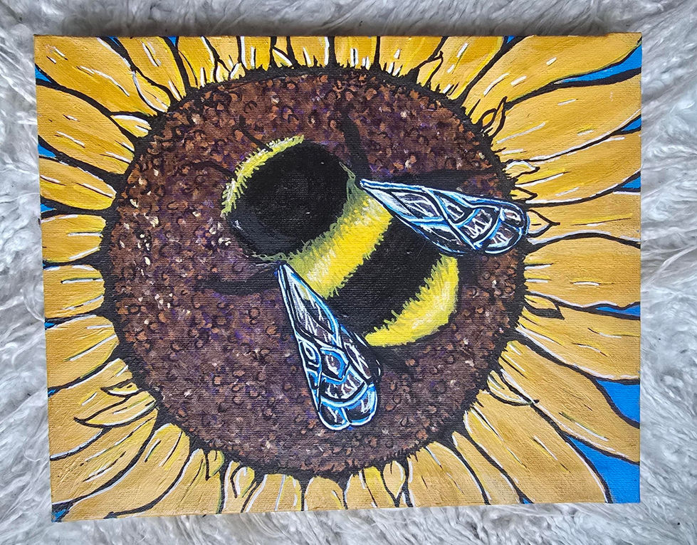 bee acrylic
