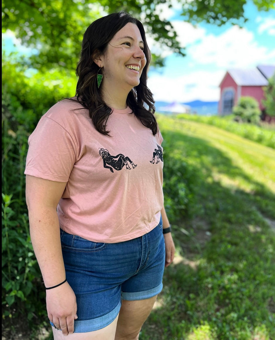 Thumbnail: Pink Cowgirl Crop Tee
