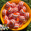 Thumbnail: 20mm Orange with White Stripes Bubblegum Beads, Resin Gumball Beads in Bulk, 20m