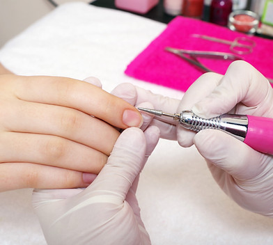 manicure with electric filer