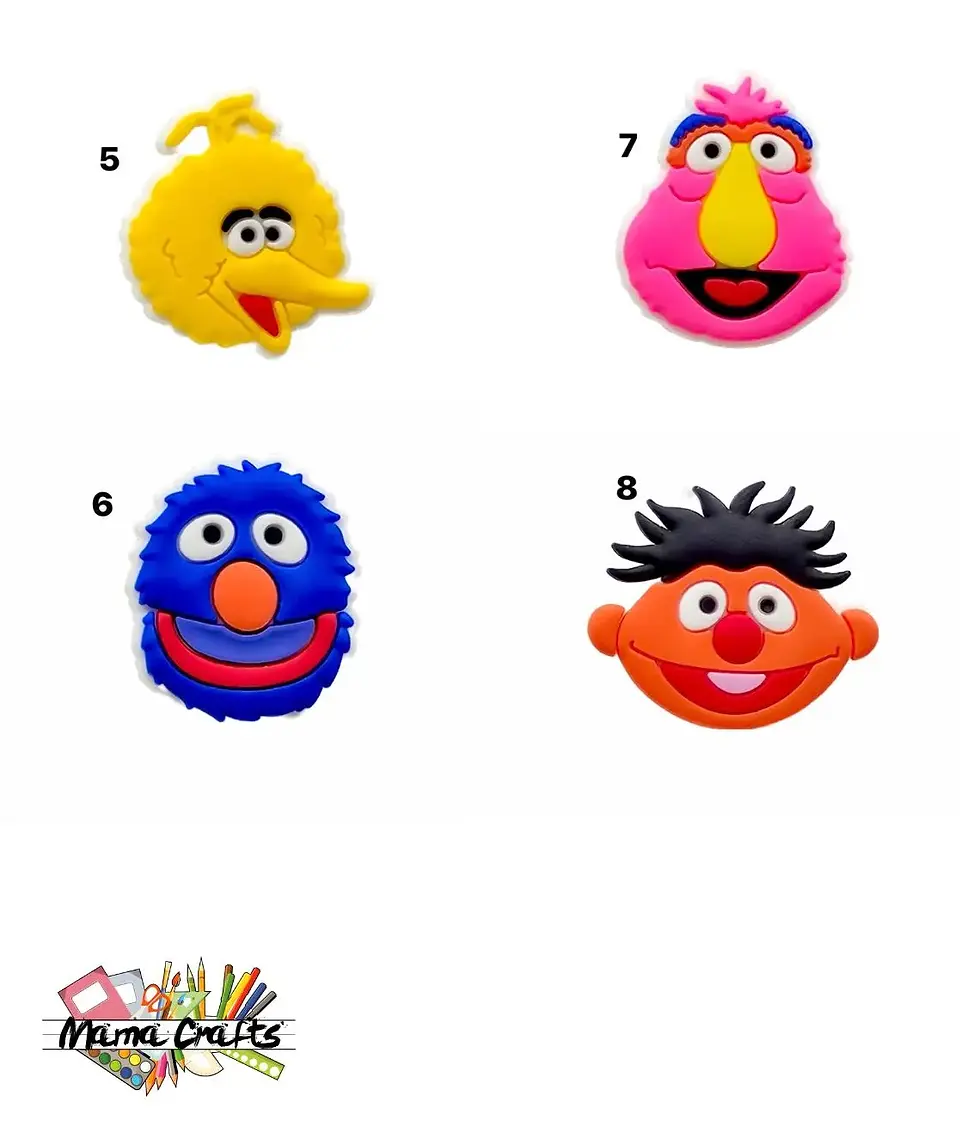 Thumbnail: Sesame Street Croc Charms: Elmo, Cookie Monster, Big Bird
