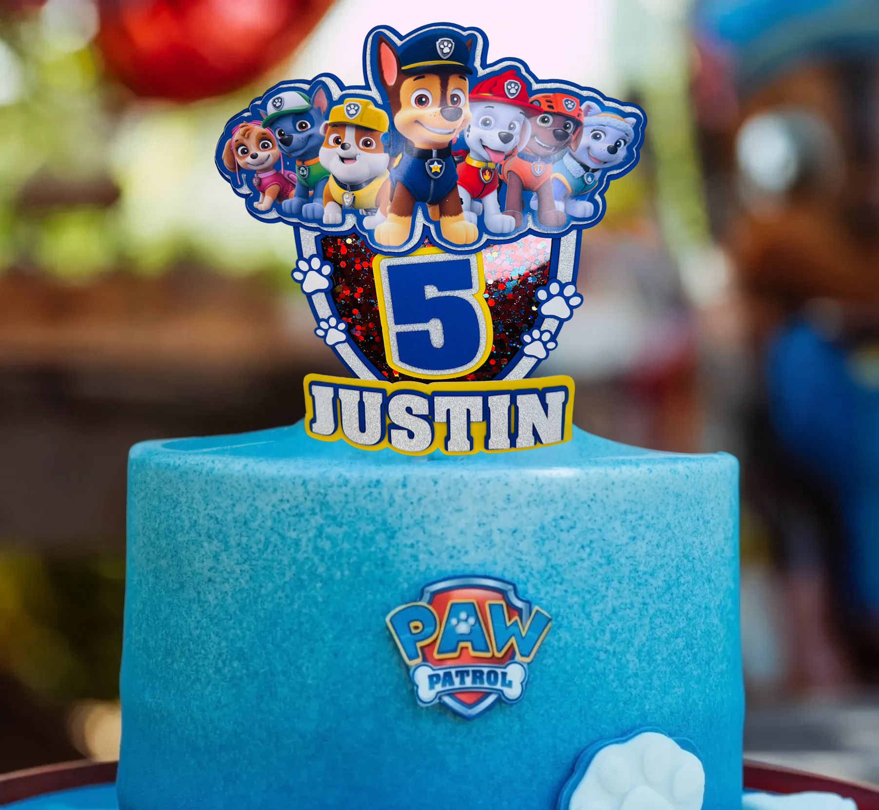 Paw Patrol 3D Cake Topper, Puppy Cake Topper