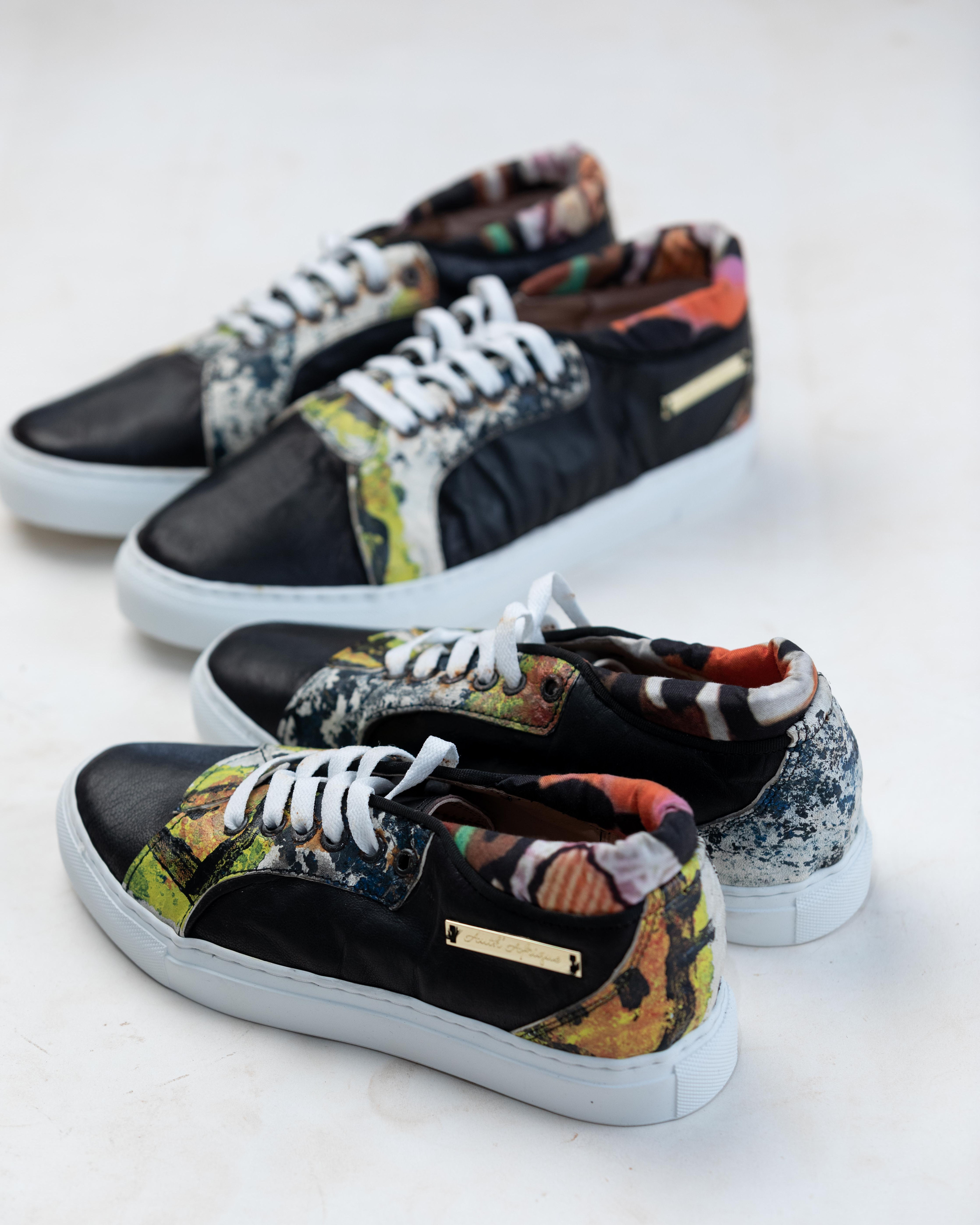 Khubu – Hand-Painted Leather Sneakers