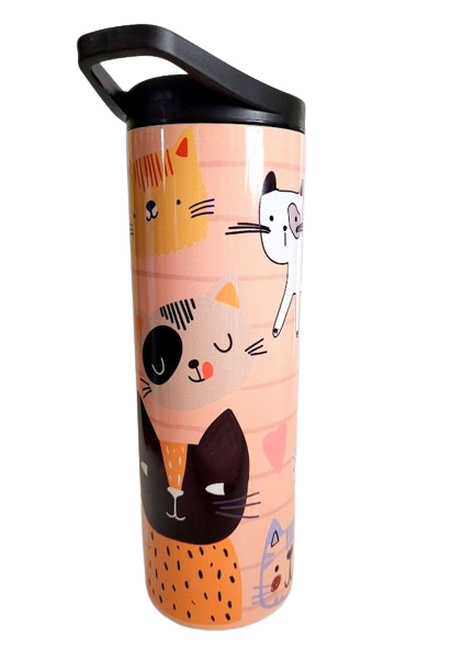 Miniature : Gourde 20 oz. 2 en 1 - Chats amusants