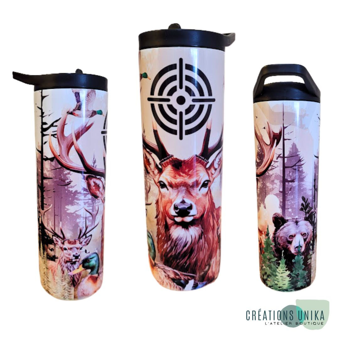 Gourde 20 oz. 2 en 1 - Chasse