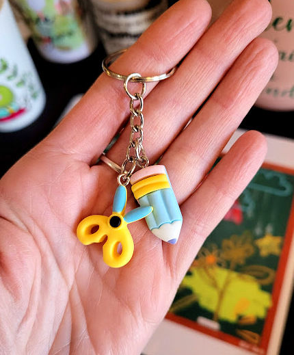 Thumbnail: Pencil/Scissors Keychain