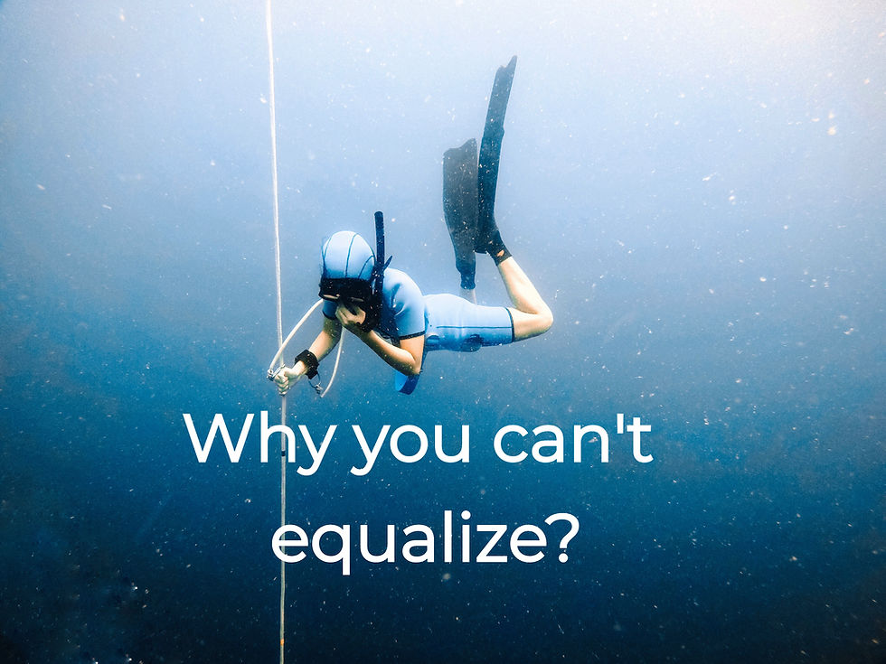Equalization in Freediving