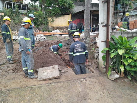 Obras de saneamento básico no Itaquanduba seguem avançando