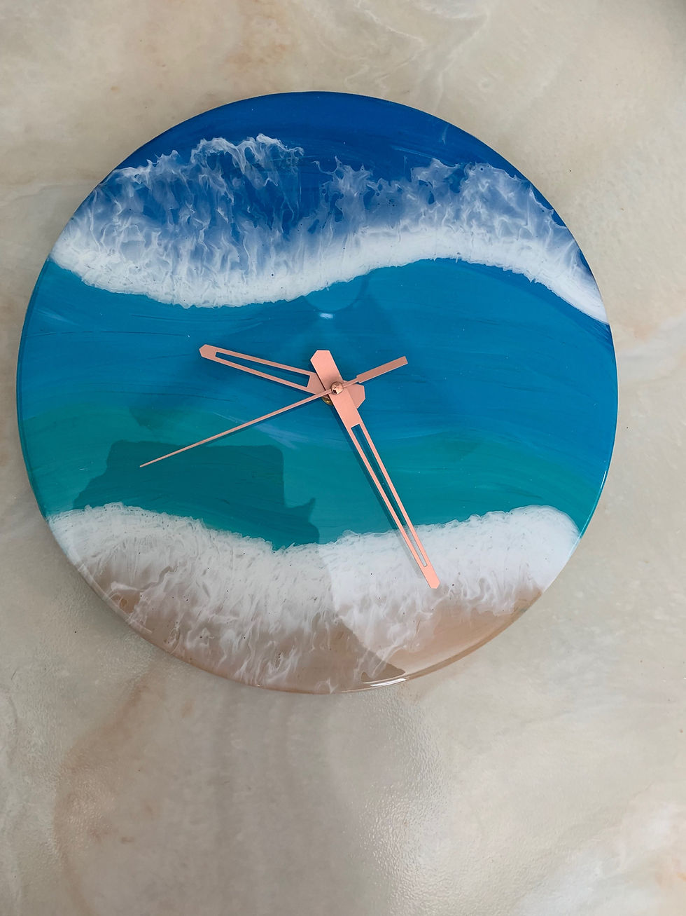 Thumbnail: Clock - Beachy Paradise with Ocean Waves