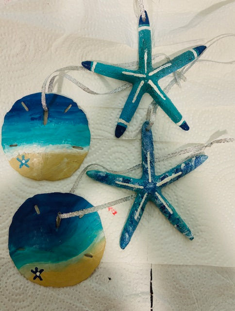 Sandollar & Starfish Ornaments-Sanibel Sun Communities