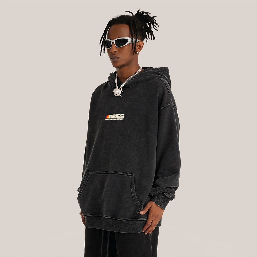 Hoodie Abies Racing Black