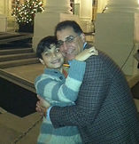 Dadvocacy Consulting Group Director of Special Projects David Goldstein hugging son