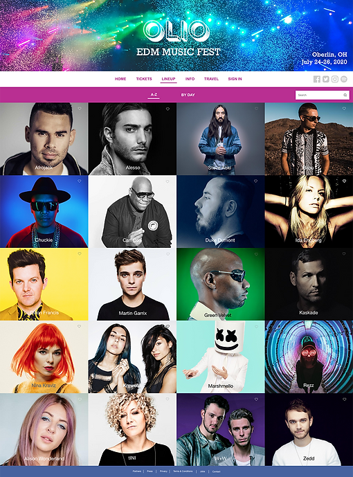 Olio Music Festival Lineup