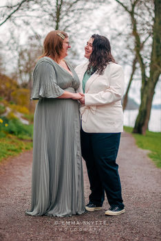 Couple before their wedding ceremony