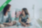 A mother and daughter having a conversation