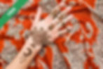 An intricate henna design on a hand