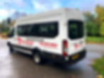 Westfield Minibuses 16 Seater Minibus for hire On road in stockport.