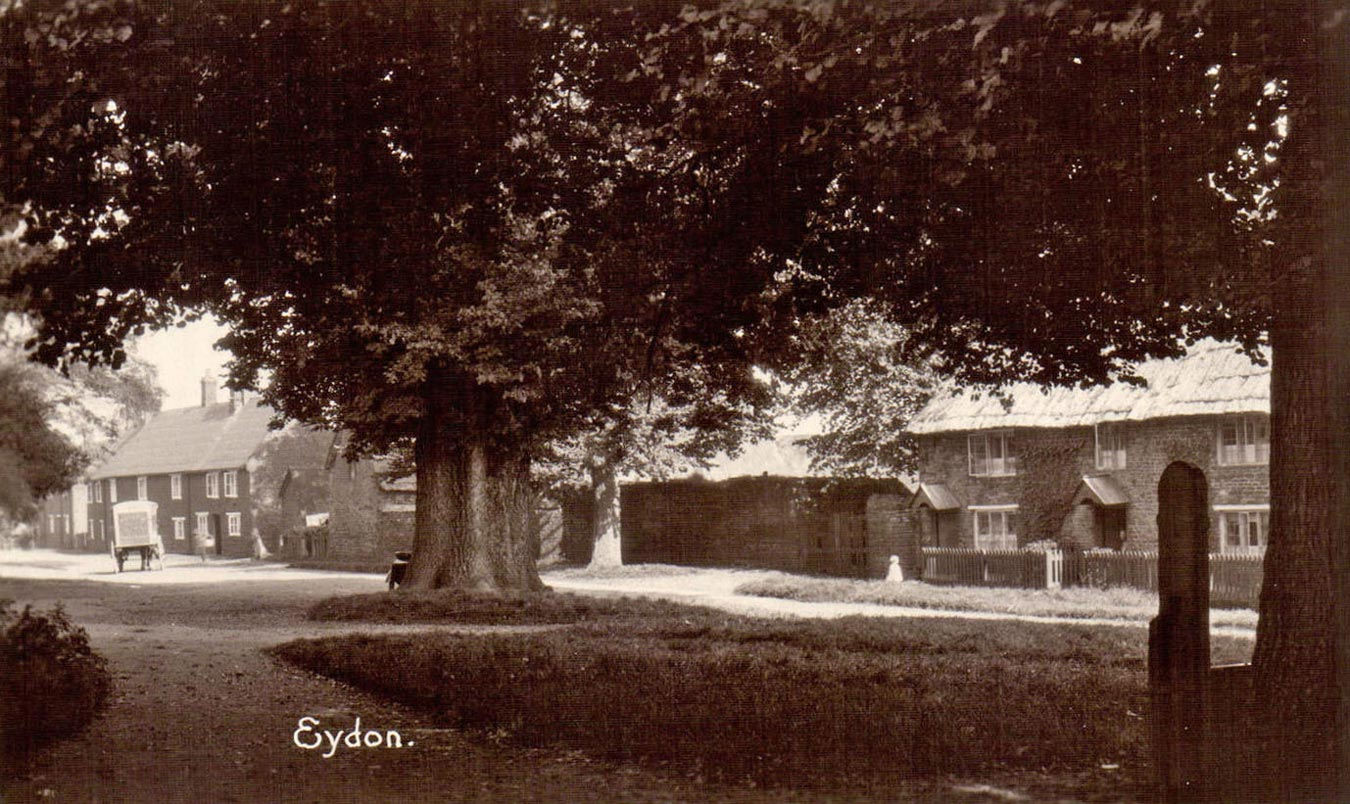 Postcard, The Green with Trees, circa WW1