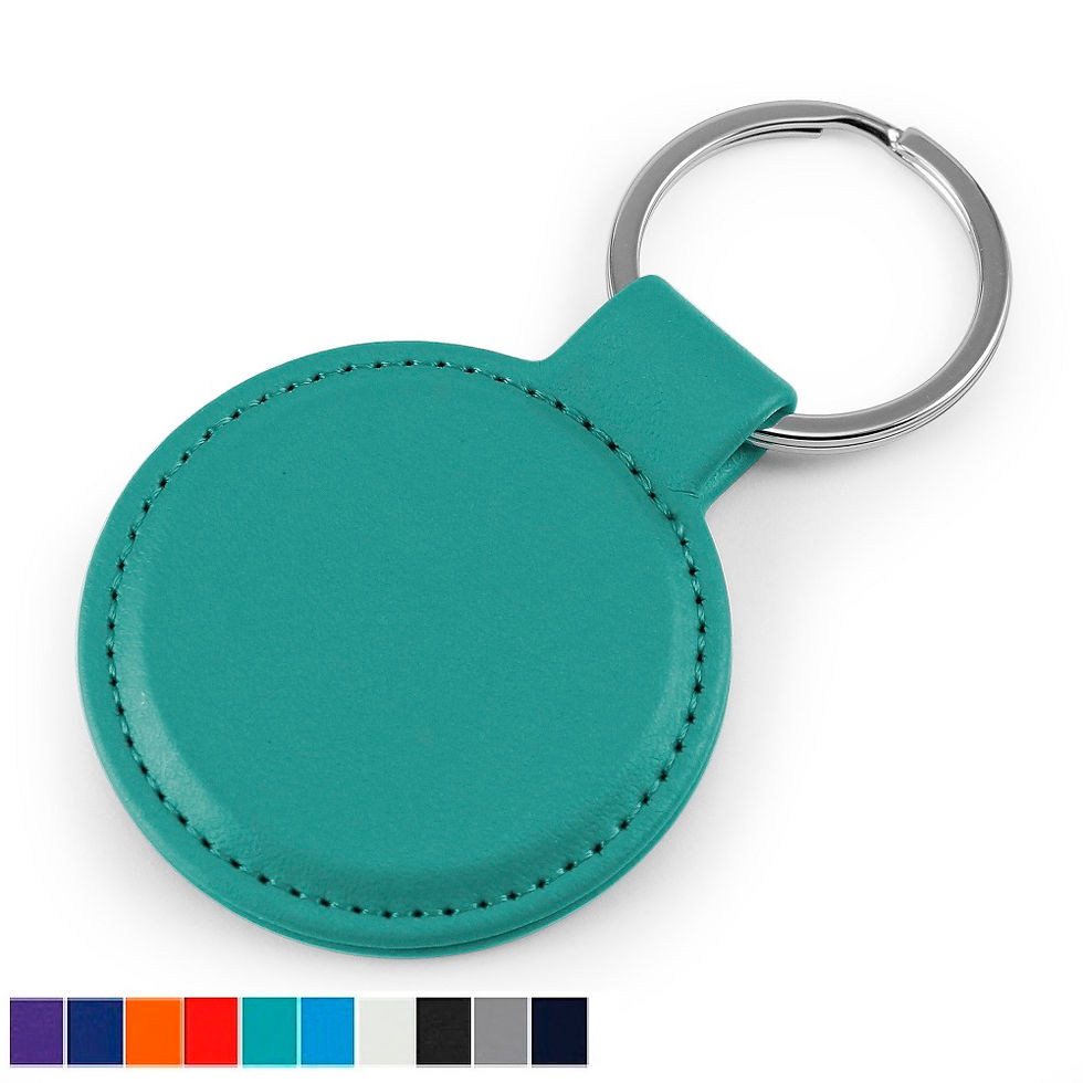 Porto Recycled Round Key Fob in a choice of 10 colours.