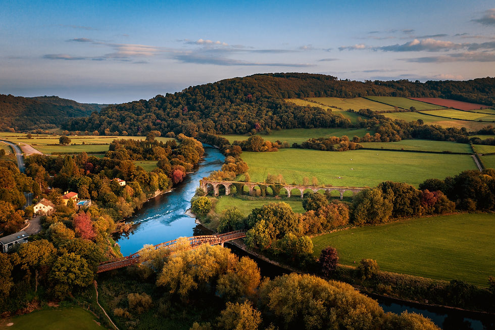 Chepstow aerial view