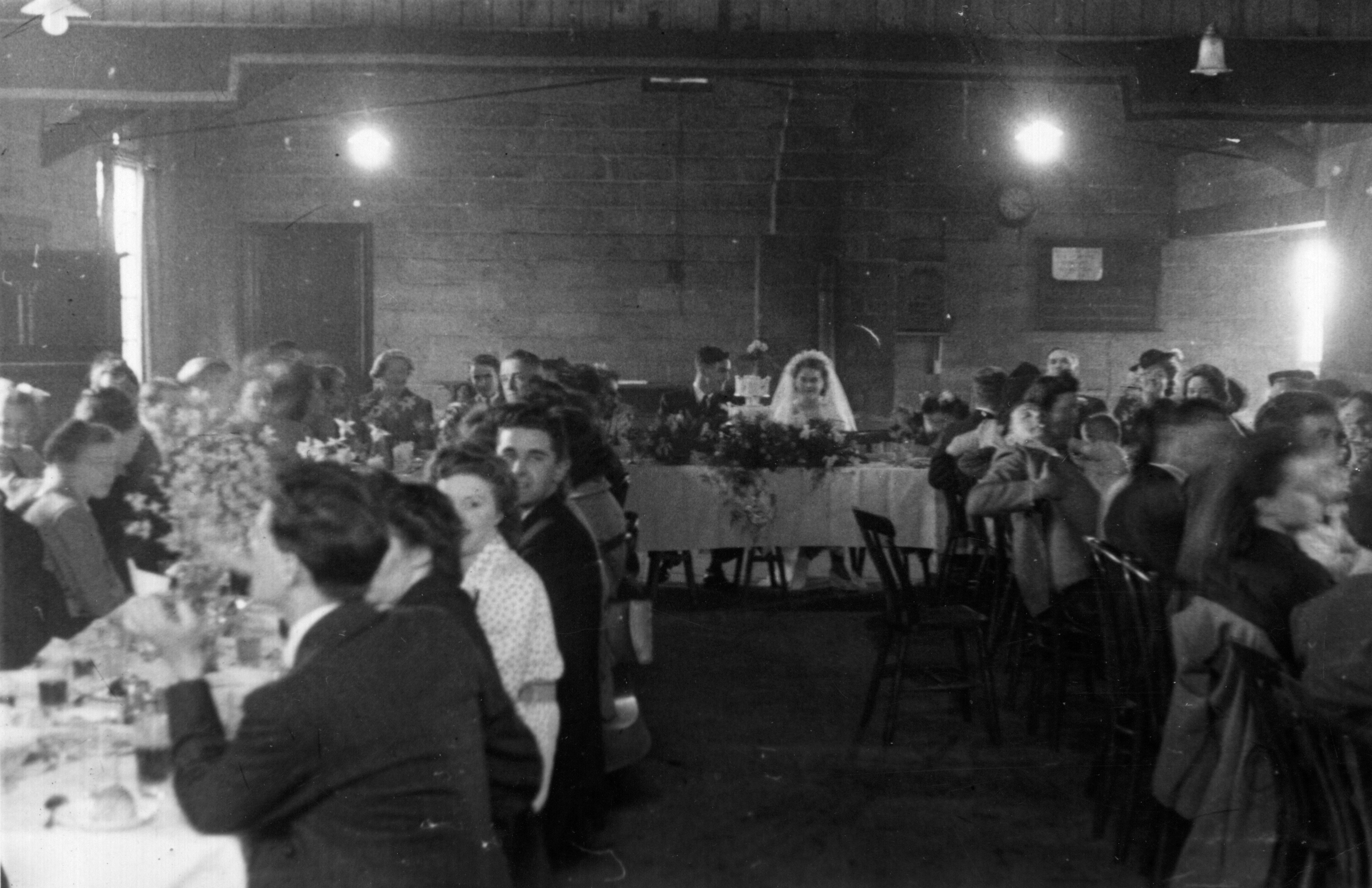 Kath Edwards and Bill Allen's Wedding Reception. 1948