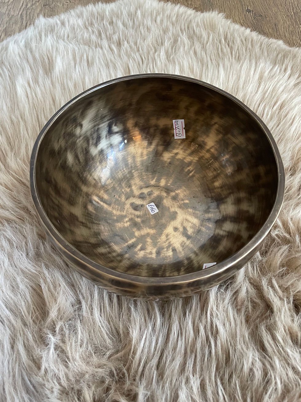 Thumbnail: Hand Beaten Himalayan Singing Bowl, Size 7", Note B